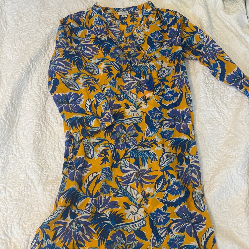 Floral tassel coverup